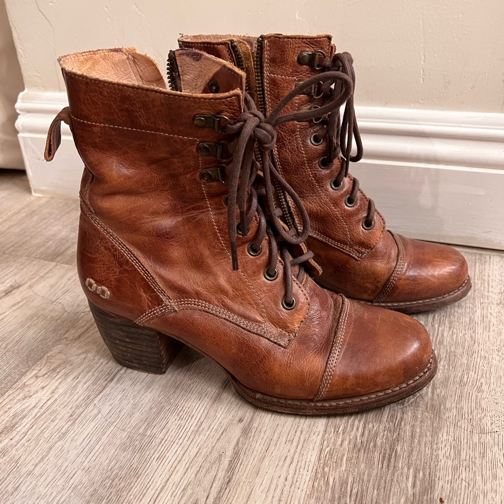 Bed Stu Judgement Tan Rustic Boots Booties